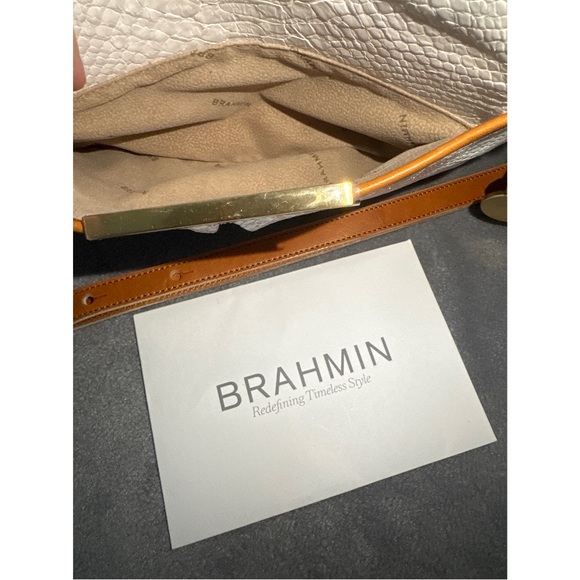 Grayson White Odyssey Leather bag by Brahmin - Picture 12 of 12